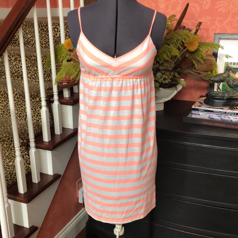 Super Cute Striped Sundress Beach Cover Up